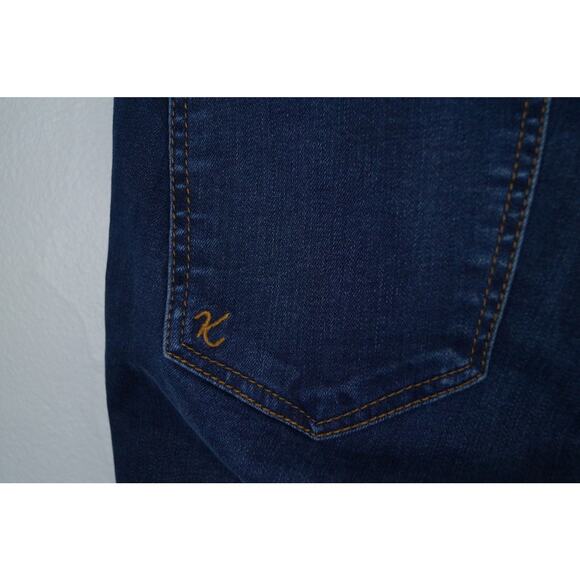 Kut from the Kloth Connie‎ Ankle Skinny Dark Wash Staggered Raw Hem Mid Rise 4 - Picture 9 of 12